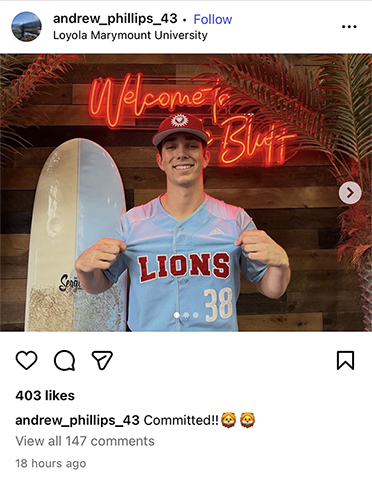 Andrew Phillips commits to LMU