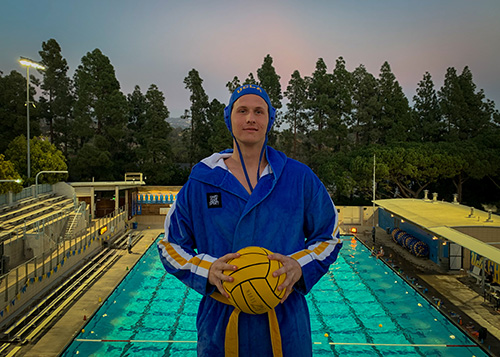 Luke Makshanoff enjoying his time at UCLA water polo.