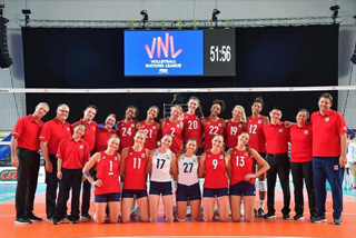Dr Shepard accompanies USA Womens Volleyball